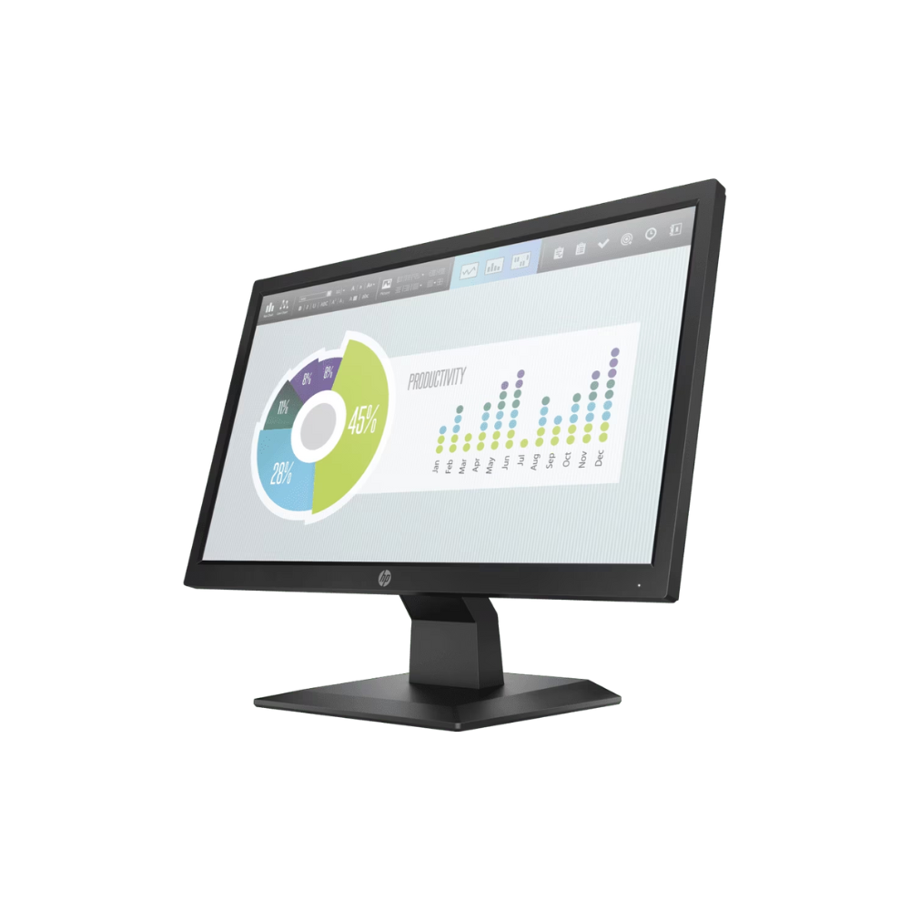 HP P204V 5RD66AA – 19.5" HD Monitor, 1600x900, VGA/HDMI, Tilt Adjustment, 3 Year Warranty