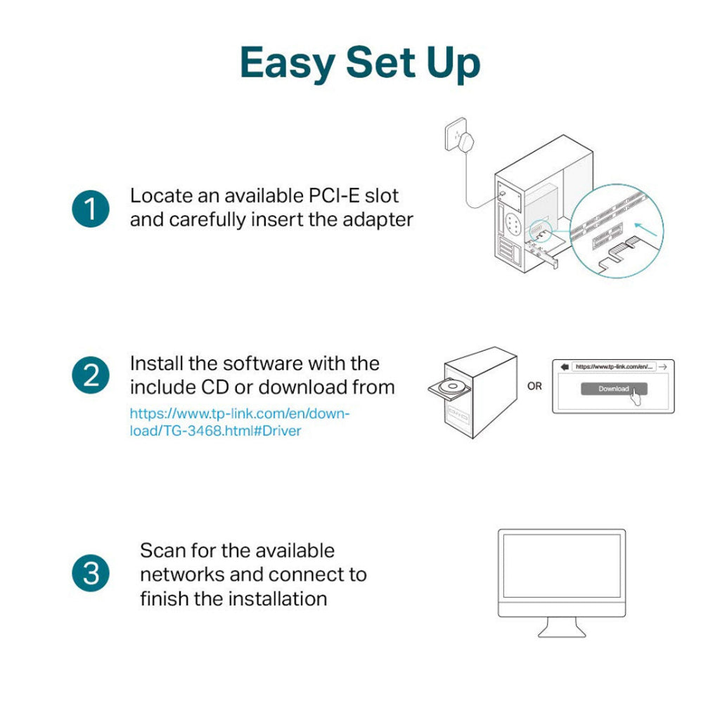 TP-Link TG-3468 Gigabit PCI Express Network Adapter