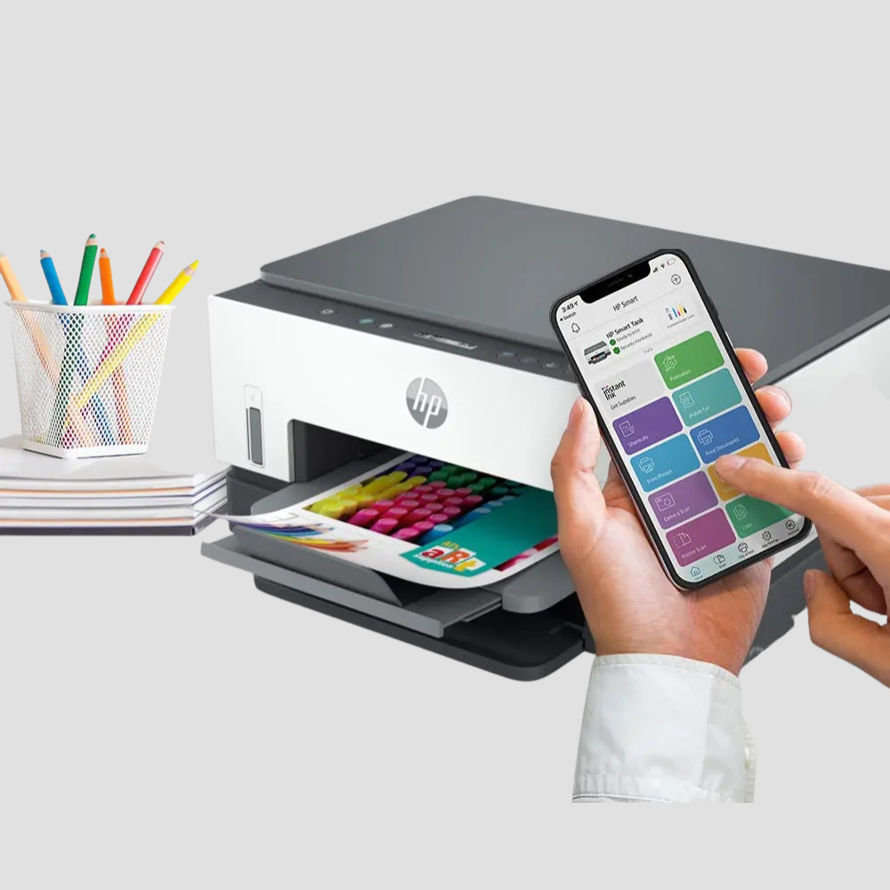 HP Smart Tank 670 (6UU48A) – Wireless All-in-One Ink Tank Printer, Duplex, 6,000 Pages Black & 8,000 Pages Color Yield, 1 Year Warranty