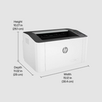 HP Laser 1008w (714Z9A) – Entry Level Monochrome Laser Printer, Wi-Fi, 20 PPM, W1660A Toner, 1 Year Warranty