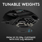 Logitech G502 Hero Wired 25K Sensor Gaming Mouse with Adjustable DPI Up to 25600 On-Board Memory and 11 Programmable Buttons