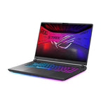 Gaming laptop with RGB keyboard on a white background