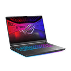 Gaming laptop with ROG Strix logo on a white background