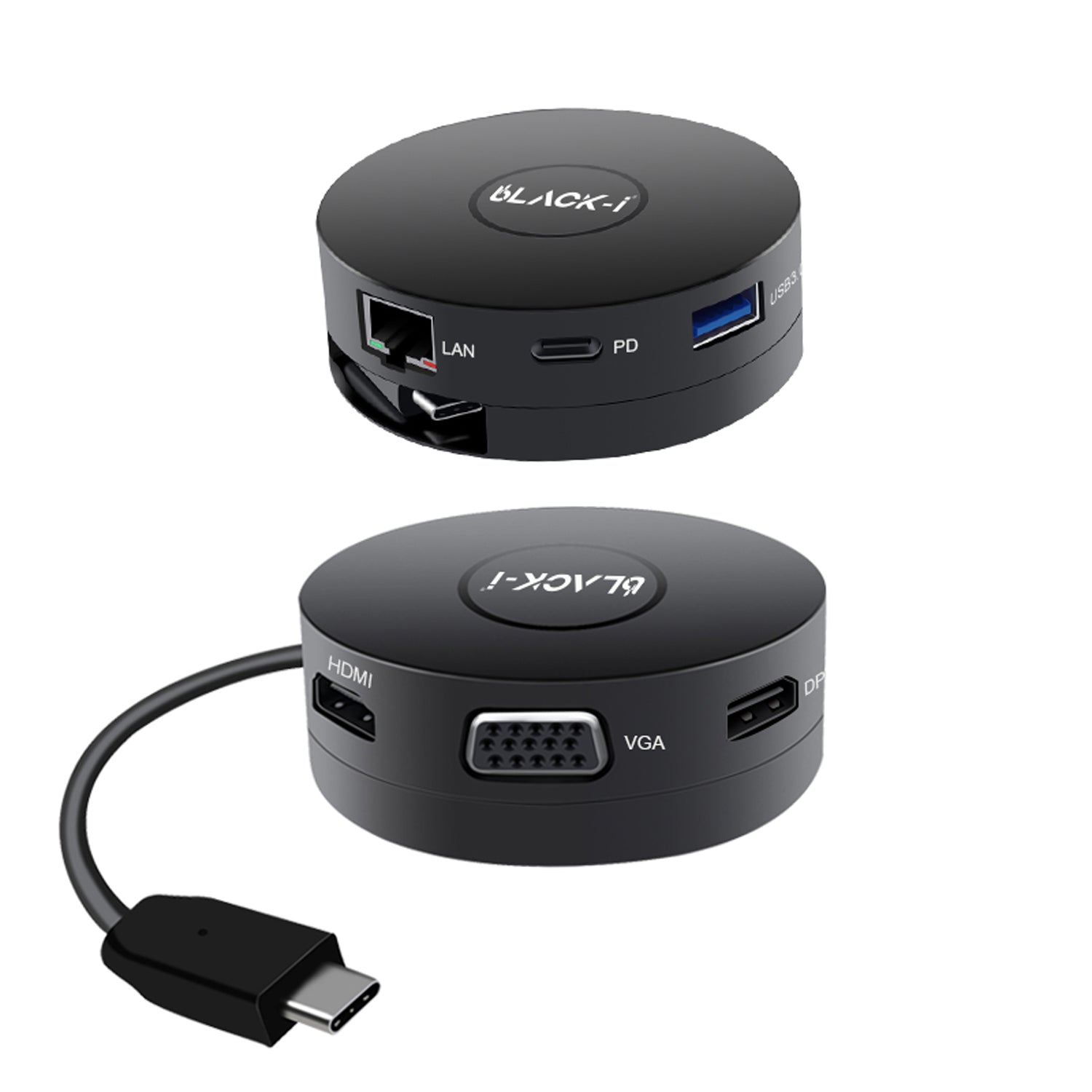 Black-i USB-C 6 in 1 Docking Hub