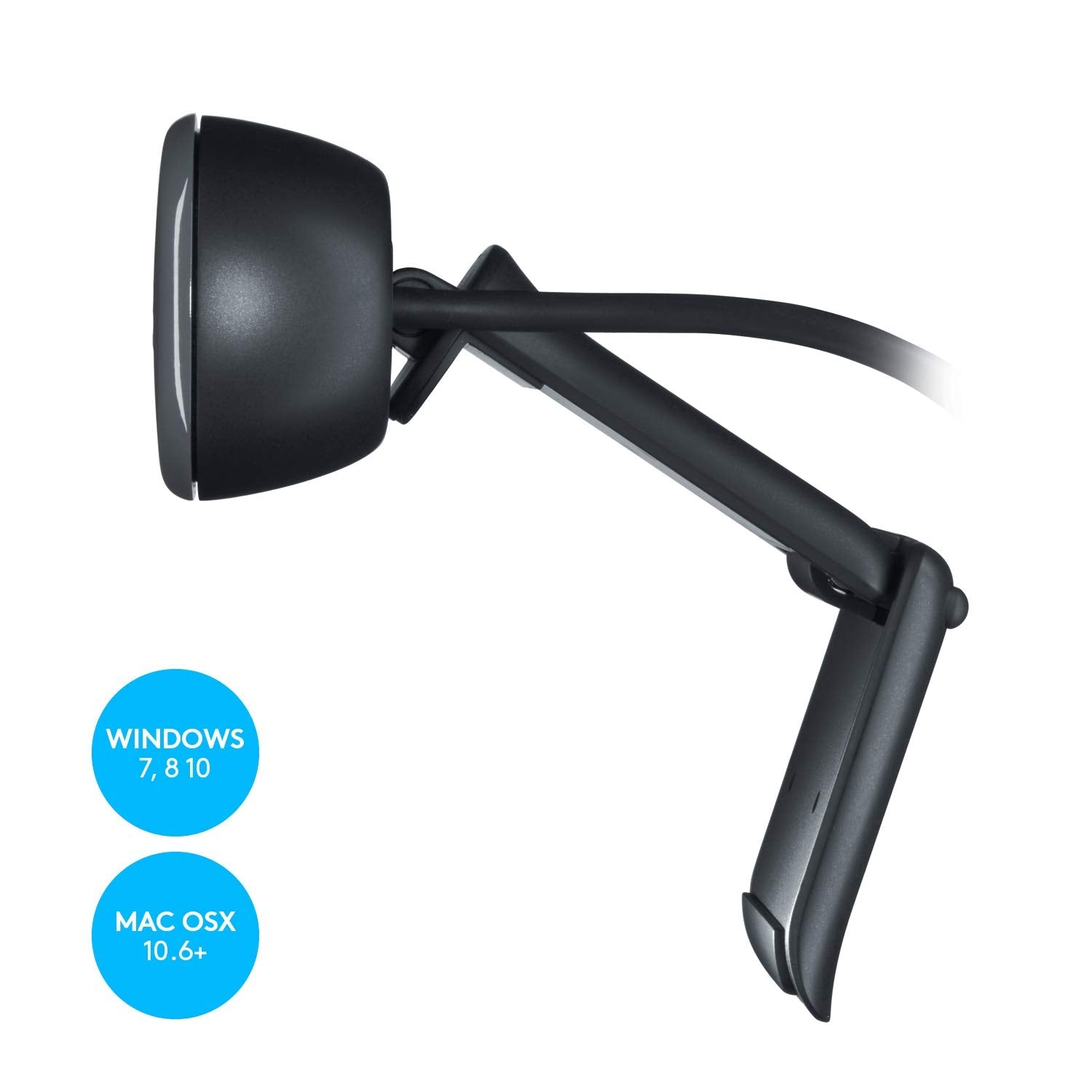 Logitech C270 720p HD Webcam with Built-in Noise Reducing Mic