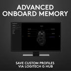 Logitech G502 Hero Wired 25K Sensor Gaming Mouse with Adjustable DPI Up to 25600 On-Board Memory and 11 Programmable Buttons