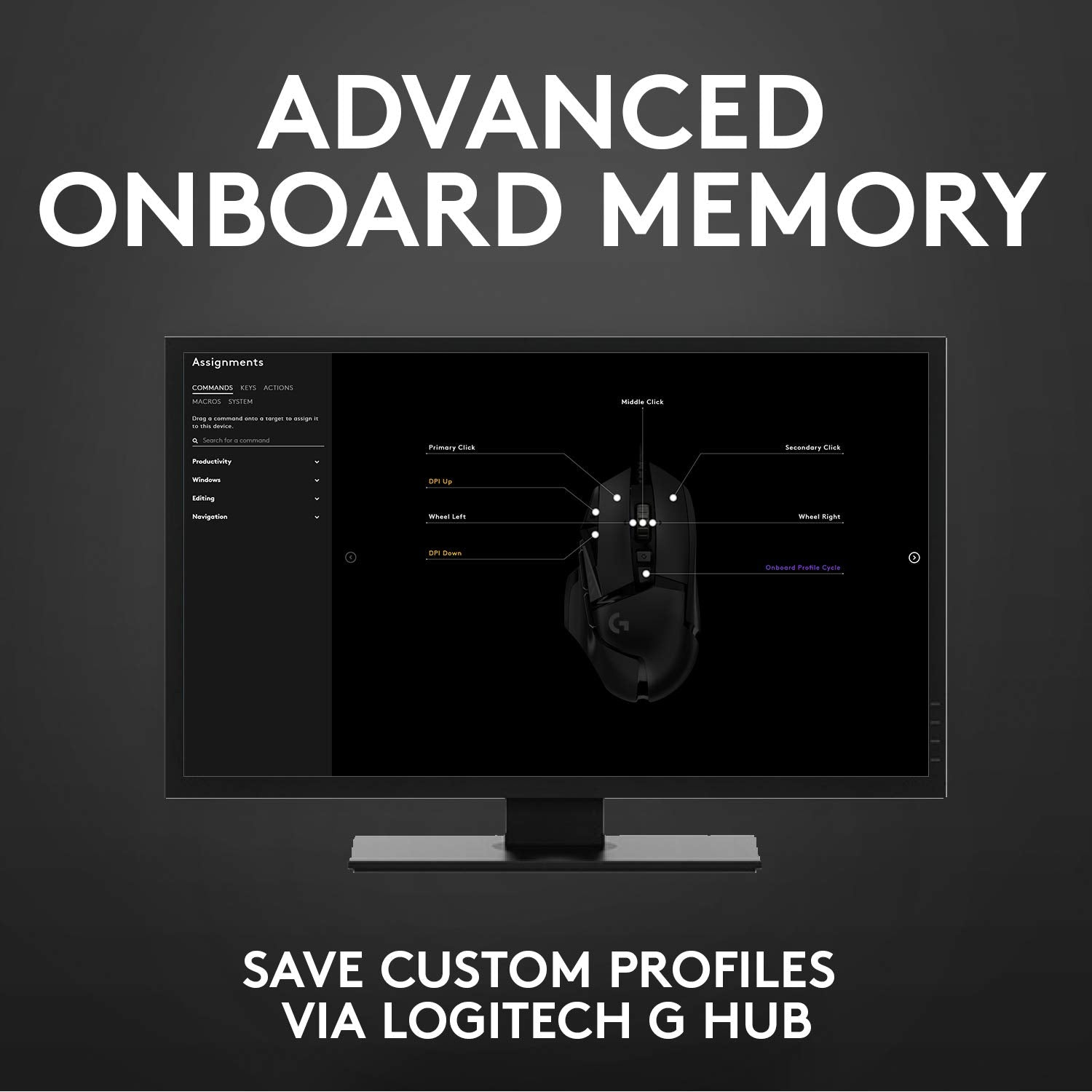 Logitech G502 Hero Wired 25K Sensor Gaming Mouse with Adjustable DPI Up to 25600 On-Board Memory and 11 Programmable Buttons