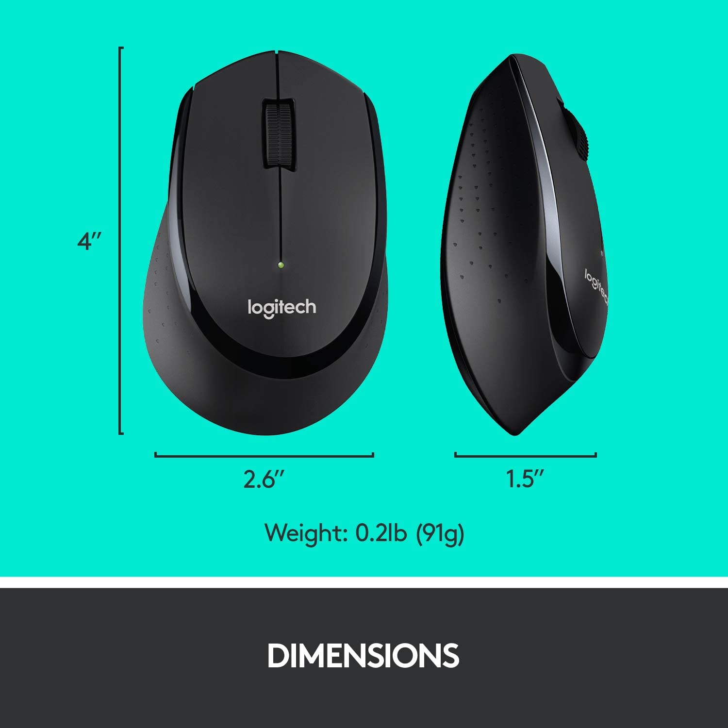 Logitech MK345 2.4 GHz Full-Size Wireless Keyboard and Mouse Combo