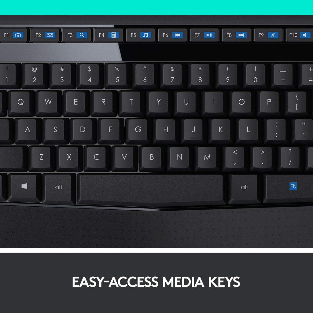 Logitech MK345 2.4 GHz Full-Size Wireless Keyboard and Mouse Combo