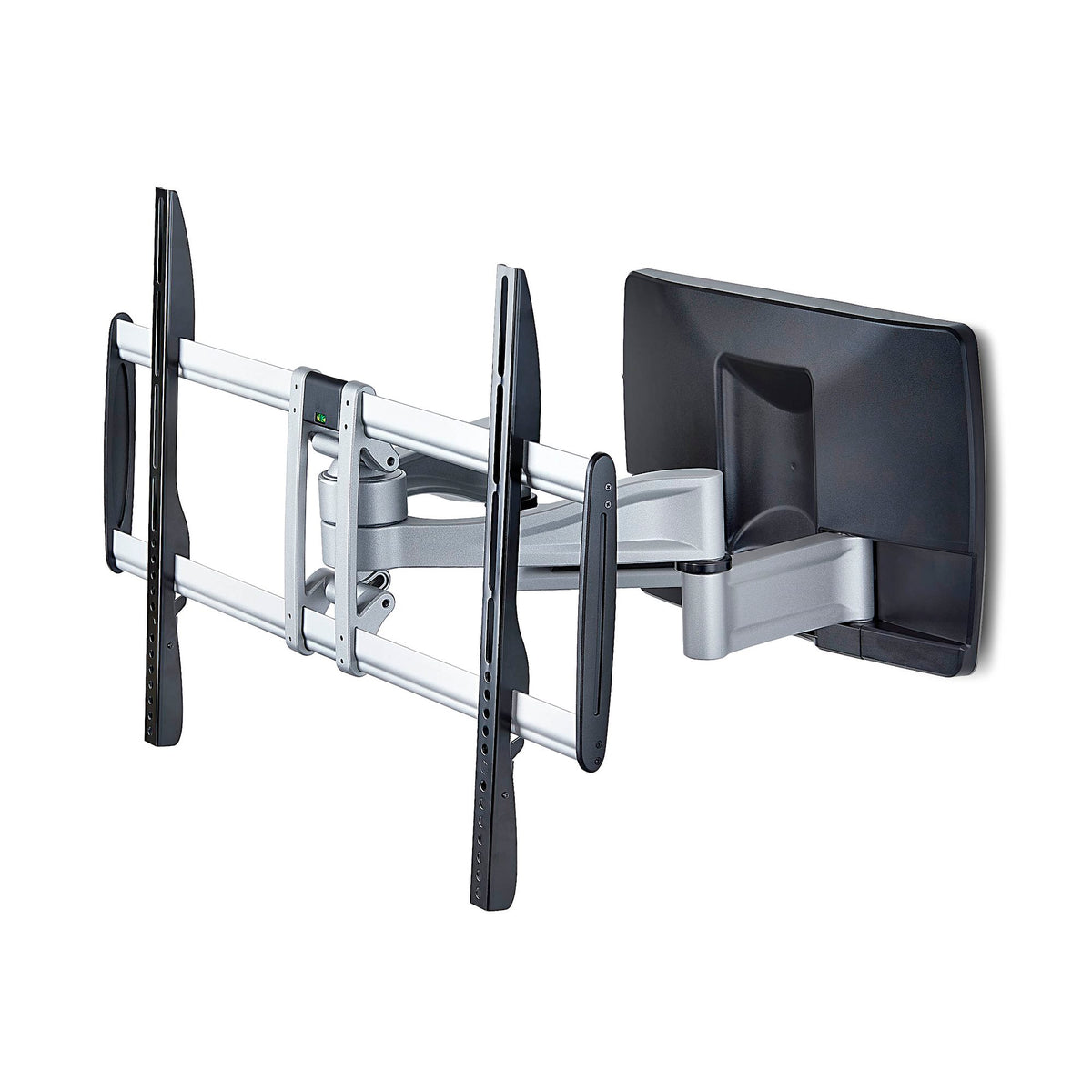 StarTech Heavy-Duty Full‑Motion TV Wall Mount – front view showing main bracket and sleek black‑silver finish