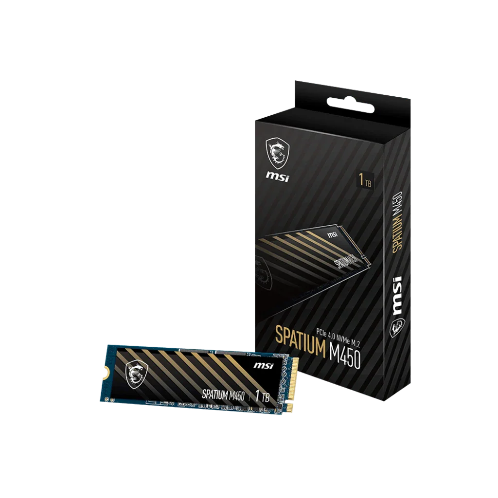 MSI SPATIUM M450 1TB PCIe 4.0 NVMe M.2 Internal SSD