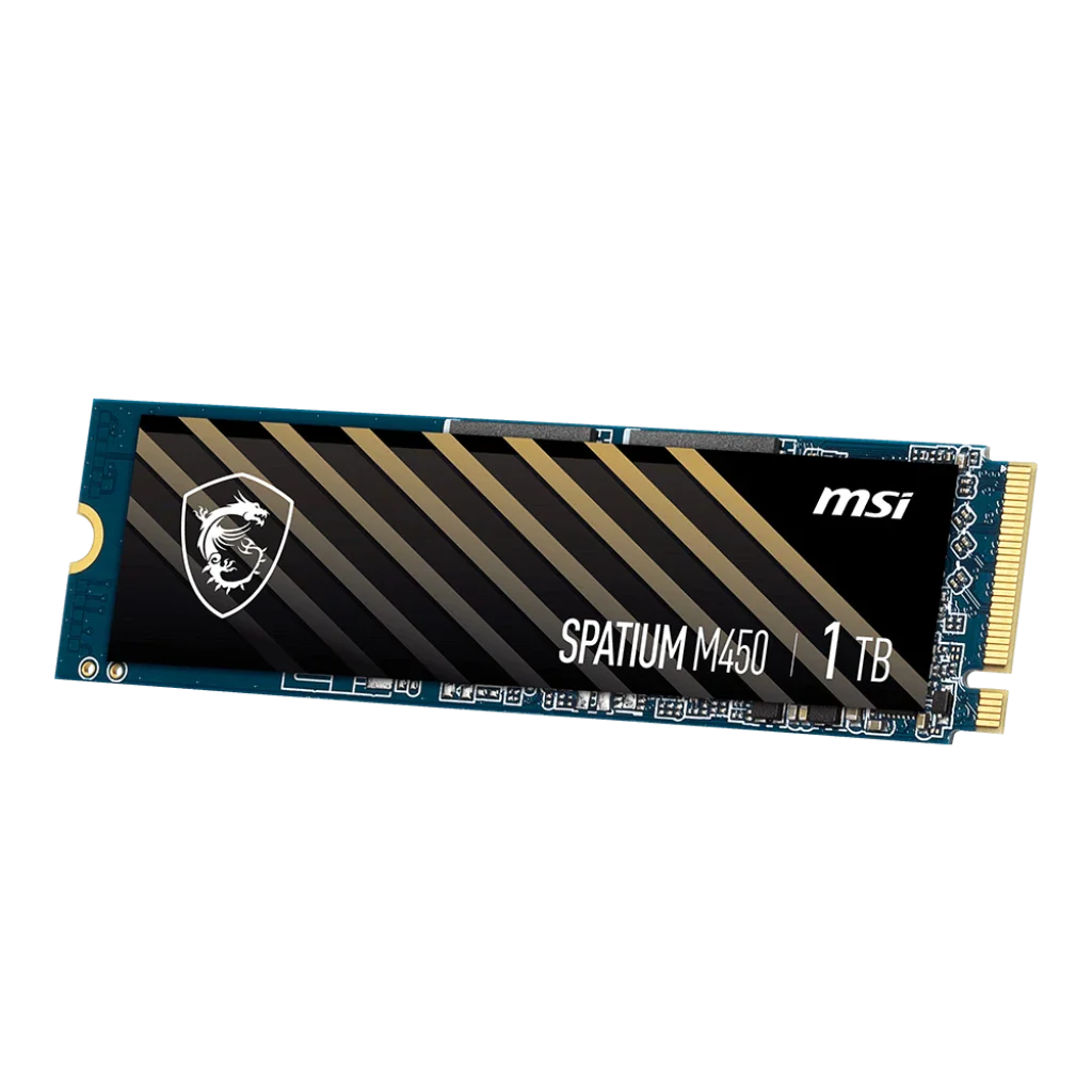 MSI SPATIUM M450 1TB PCIe 4.0 NVMe M.2 Internal SSD