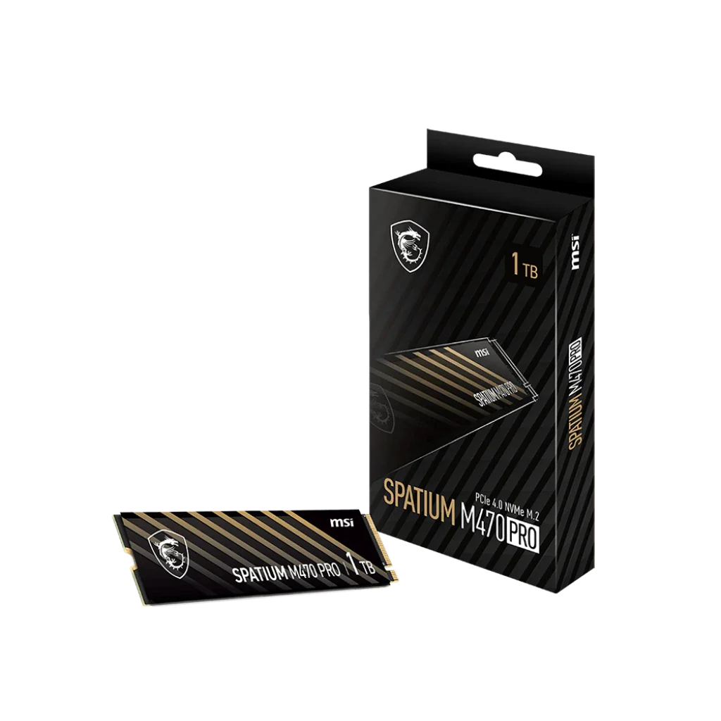 MSI SPATIUM M470 PRO 1TB PCIe 4.0 NVMe M.2 Internal SSD