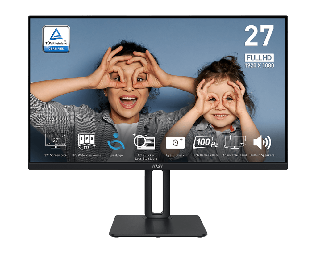 MSI PRO MP275P 27" 1080P FHD 100Hz 1ms IPS Business Monitor