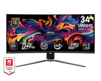 MSI MPG 341CQPX QD-OLED 34" 2K UWQHD 240Hz 0.03ms Curved OLED Gaming Monitor