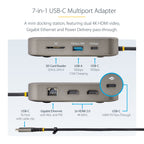 StarTech USB-C Multiport Docking Station 102B-USBC-MULTIPORT – close‑up of SD card reader and Ethernet socket