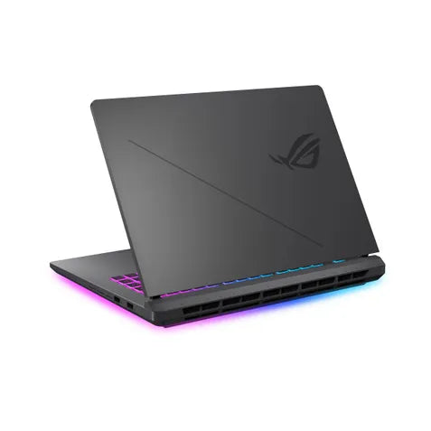 Gaming laptop with RGB lighting on a white background