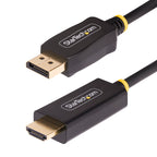 StarTech 10 ft DisplayPort to HDMI 4K 60Hz HDR Active Adapter Cable, 3-Year Warranty – 10F-DP-HDMI-4K60-HDR – 10f dp hdmi