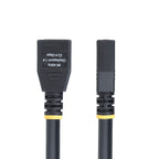 StarTech 10 ft DisplayPort 1.4 Extension Cable close‑up of male connector with gold‑plated contacts