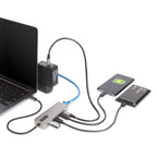 StarTech 10G2A1C25EPD-USB-HUB 3-Port USB-C Hub shown from a side angle