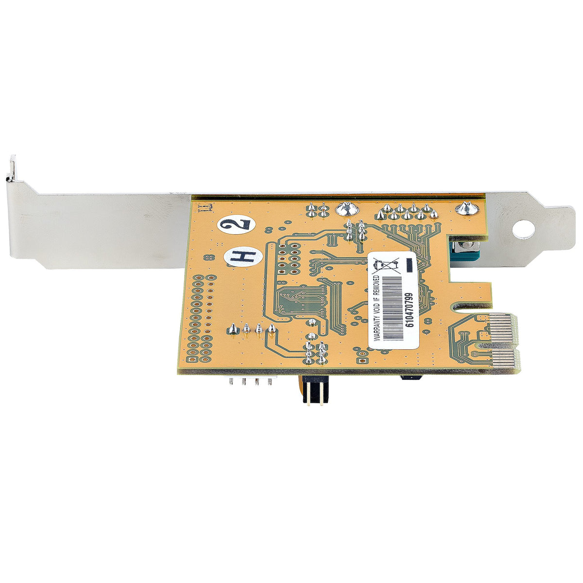 StarTech 11050-PC-SERIAL-CARD RS232 PCIe Serial Card displayed from a side angle