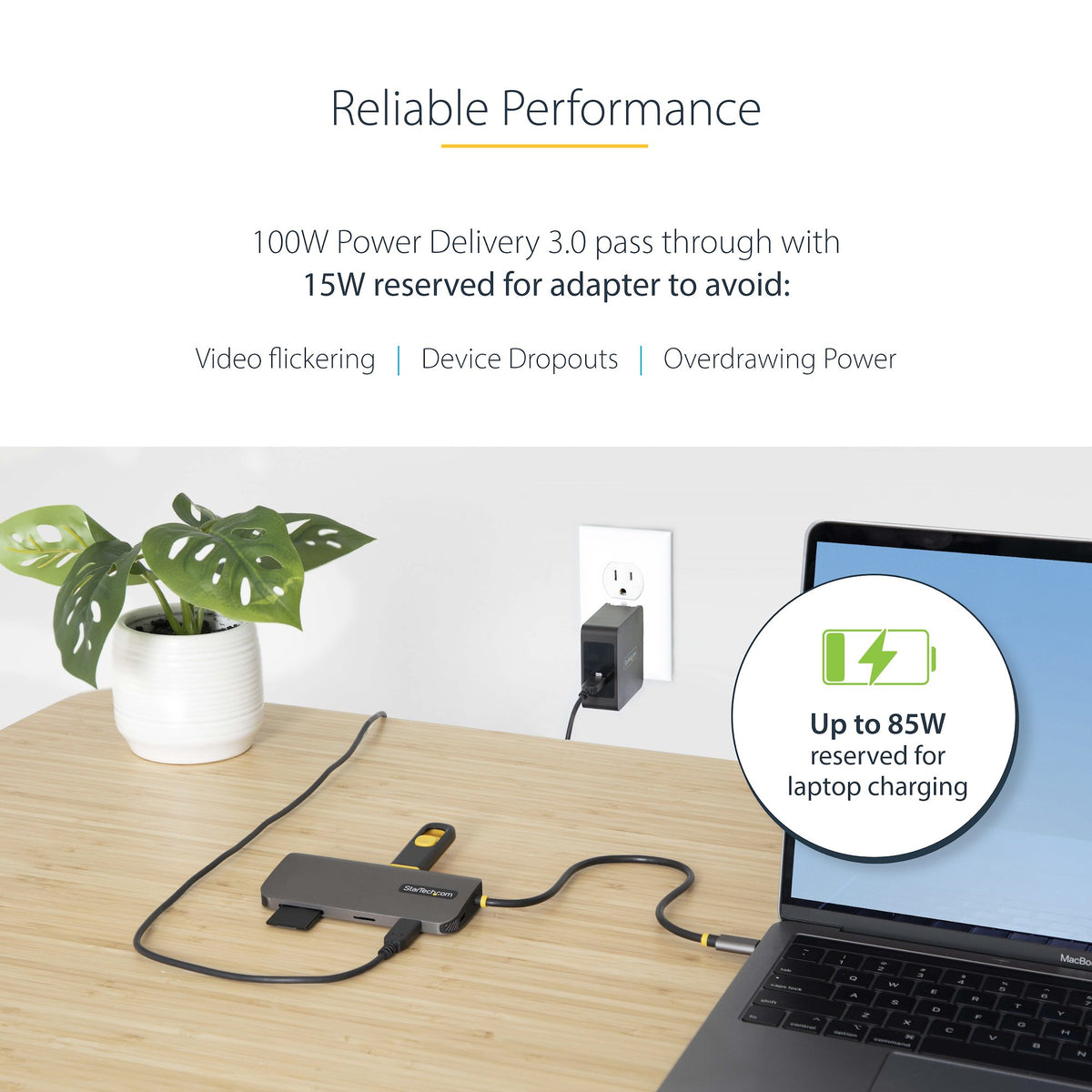 StarTech USB‑C multiport adapter shown from front angle