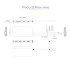 StarTech 115B-USBC-MULTIPORT 8-in-1 USB-C Multiport Adapter front view