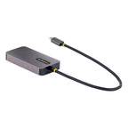 STARTECH ACCESSORY USB‑C HDMI VGA DVI adapter displayed from angled view