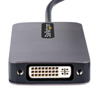 StarTech Accessory USB‑C HDMI VGA DVI adapter displayed in a side view