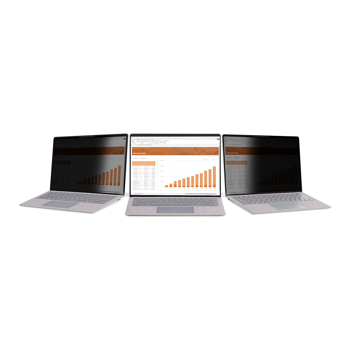 StarTech 124SL-PRIVACY-SCREEN 12.4‑Inch Surface Laptop Go Privacy Filter displayed flat on a white surface