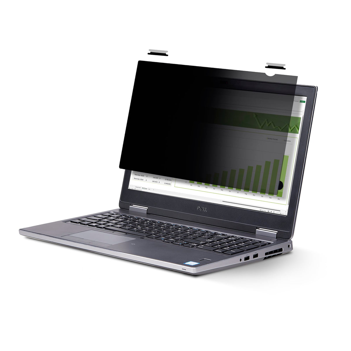 StarTech 125TF-PRIVACY-SCREEN 12.5-Inch Flip-Up Touch Privacy Screen front view showing the main privacy filter