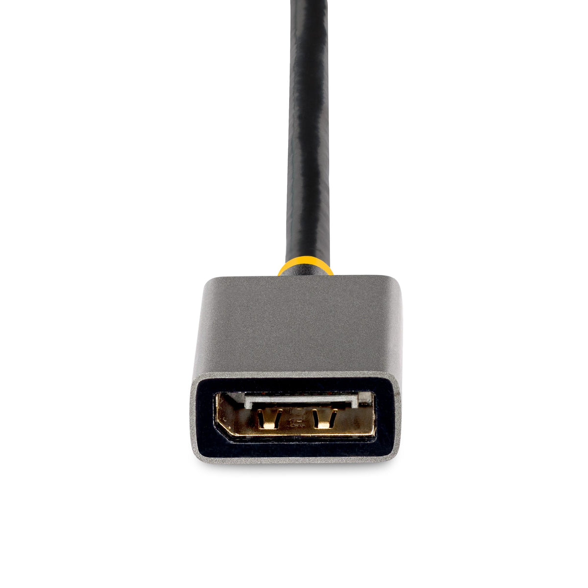 StarTech 128-HDMI-DISPLAYPORT HDMI to DisplayPort Adapter – 4K 60Hz, HDR, 3-Year Warranty showing HDMI and DisplayPort