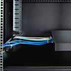 StarTech 12S-CABLE-LACING-BAR 1U Adjustable Rack Cable Lacing Bar for 19-Inch Cabinets showing a front view