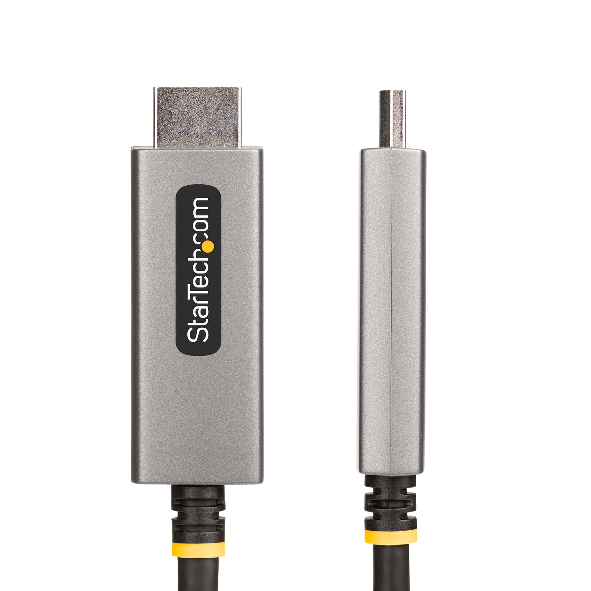StarTech 133DISPLAYPORTHDMI21 2m DisplayPort to HDMI 2.1 Cable shown coiled on a light surface