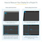 StarTech 133L-PRIVACY-SCREEN 13.3-Inch Laptop Privacy Filter showing reversible matte and glossy sides