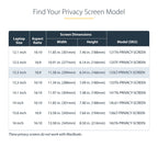 StarTech 133LT-PRIVACY-SCREEN 13.3‑Inch Flip‑Up Touch Privacy Screen showing the screen attached to a laptop