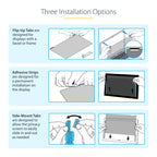 StarTech 133LT-PRIVACY-SCREEN showing the flip‑up privacy screen panel