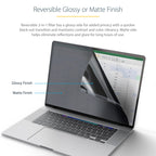 StarTech 133MF-PRIVACY-SCREEN 13.3-Inch MacBook Pro M1/M2 Privacy Filter showing flip‑over matte and glossy finish