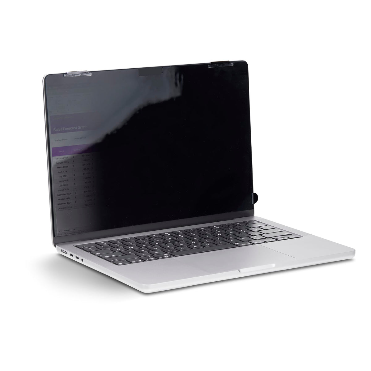 StarTech 133MF-PRIVACY-SCREEN 13.3‑Inch MacBook Pro M1/M2 Privacy Filter displayed flat with matte side visible