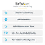 StarTech 133T6-PRIVACY-SCREEN 13.3-Inch Touch Laptop Privacy Filter displayed flat on a desk