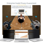 StarTech 135CT-PRIVACY-SCREEN 13.5-Inch Touch Privacy Screen Filter displayed flat on a desk