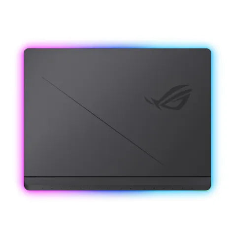 Gaming laptop with RGB lighting on a white background