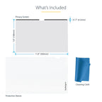 StarTech 13MAM-PRIVACY-SCREEN shown flat with matte anti‑glare side facing up