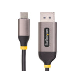 StarTech 142-USBC-DP-8K-10F 10ft USB-C to DisplayPort cable coiled with USB‑C and DP connectors