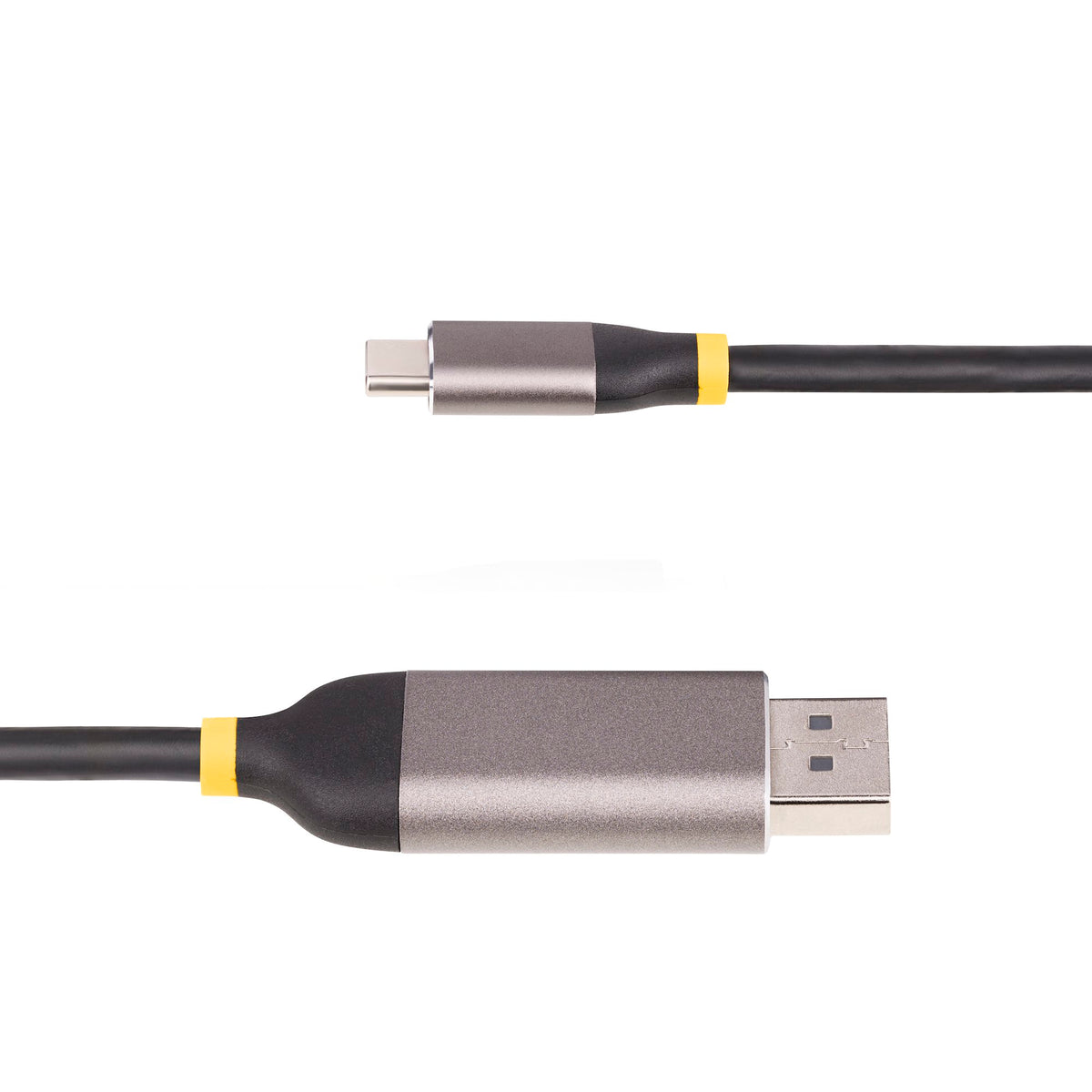 StarTech 142-USBC-DP-8K-10F 10ft USB-C to DisplayPort 1.4 Cable, 8K 60Hz, 4K 144Hz, HDR10, 3-Year Warranty cable coiled on a