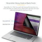 StarTech 142MG-PRIVACY-SCREEN 14-Inch MacBook Pro Gold Privacy Filter showing gold glossy side on a flat surface