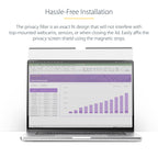 StarTech 142MM-PRIVACY-SCREEN 14-Inch MacBook Pro Magnetic Privacy Screen displayed flat with matte side facing up