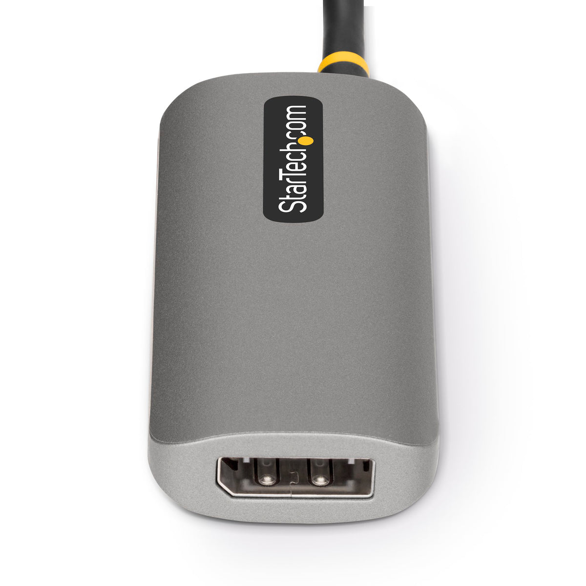 StarTech 148B-HDMI-DP-8K HDMI to DisplayPort 8K 60Hz Active Adapter Cable – 3-Year Warranty left‑view on white