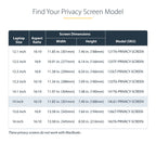 StarTech 14L61-PRIVACY-SCREEN 14-Inch 16:10 Flip-Up Touch Privacy Screen – 2-Year Warranty showing the privacy filter mounted