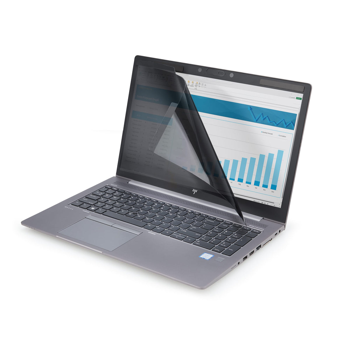 StarTech 14LM-PRIVACY-SCREEN magnetic laptop privacy screen displayed flat on a desk
